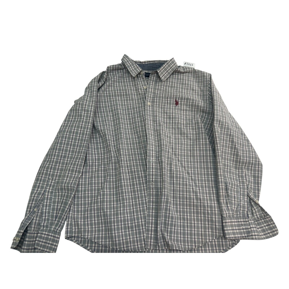 US Polo Assn shirt Men's size 2XL multicolor button-down long-sleeve